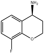 (S)-8-フルオロクロマン-4-アミン 化学構造式
