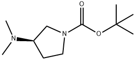 (R)-1-BOC-3-二甲氨基吡咯烷 结构式