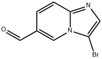 3-ブロモイミダゾ[1,2-A]ピリジン-6-カルボキシアルデヒド 化学構造式