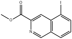5-Iodo-isoquinoline-3-carboxylic acid methyl ester 结构式