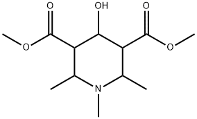 1,2,6-Trimethyl-4-oxo-piperidine-3,5-dicarboxylic acid dimethyl ester Structure