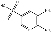 5,6-Diaminopyridine-3-sulfonic acid Struktur