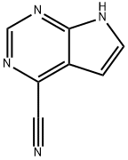 4-Cyano-7H-Pyrrolo[2,3-d]pyrimidine 化学構造式