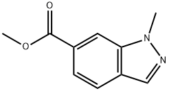 Methyl 1-methylindazole-6-carboxylate Struktur