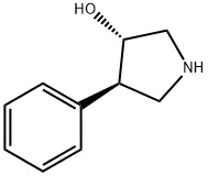 (3S,4R)-4-Phenylpyrrolidin-3-ol hydrochloride 化学構造式