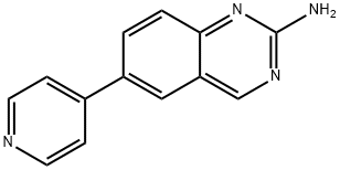 6-(4-吡啶基)-2-喹唑啉胺, 1008505-37-0, 结构式