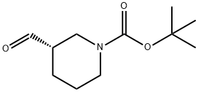 (S)-tert-butyl 3-formylpiperidine-1-carboxylate 化学構造式