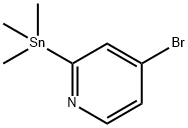 4-BROMO-2-(TRIMETHYLSTANNYL)-PYRIDINE 化学構造式