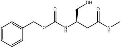 (R)-benzyl 1-hydroxy-4-(methylamino)-4-oxobutan-2-ylcarbamate 化学構造式