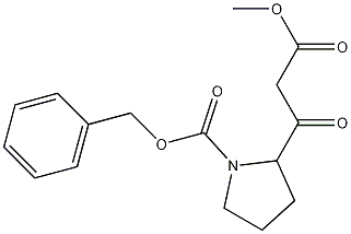 BETA-OXO-1-CBZ-2-PYRROLIDINEPROPANOIC ACID METHYL ESTER Structure