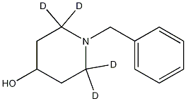 1-苄基-4-哌啶醇-2,2,6,6-D4 结构式