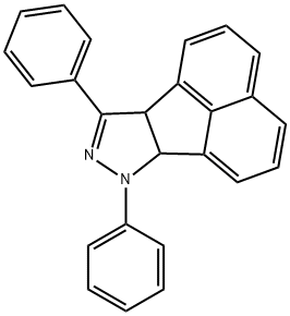 7,9-diphenyl-7,9a-dihydro-6bH-acenaphtho[1,2-c]pyrazole 化学構造式