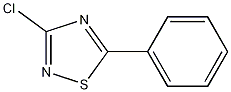3-クロロ-5-フェニル-1,2,4-チアジアゾール 化学構造式