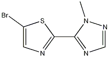 5-(5-溴噻唑-2-基)-1-甲基-1H-[1,2,4]三唑 结构式