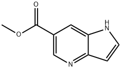 1H-ピロロ[3,2-B]ピリジン-6-カルボン酸メチル 化学構造式