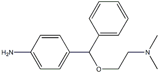 4-((2-(dimethylamino)ethoxy)(phenyl)methyl)aniline Structure