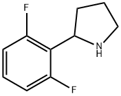 2-(2,6-二氟苯基)吡咯烷, 1016529-46-6, 结构式