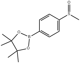 4,4,5,5-Tetramethyl-2-(4-(methylsulfinyl)phenyl)-1,3,2-dioxaborolane Structure