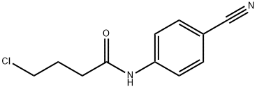 4-chloro-N-(4-cyanophenyl)butanamide 化学構造式