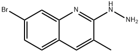 7-Bromo-2-hydrazino-3-methylquinoline hydrochloride Structure
