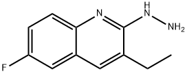 3-Ethyl-6-fluoro-2-hydrazinoquinoline hydrochloride Structure