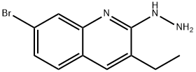 7-Bromo-3-ethyl-2-hydrazinoquinoline hydrochloride,1017361-49-7,结构式