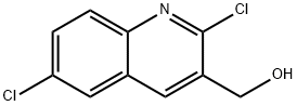 2,6-DICHLOROQUINOLINE-3-METHANOL 化学構造式