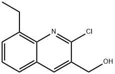 2-CHLORO-8-ETHYLQUINOLINE-3-METHANOL Struktur