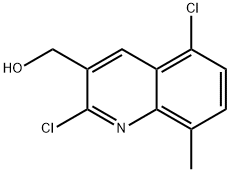 2,5-DICHLORO-8-METHYLQUINOLINE-3-METHANOL 化学構造式