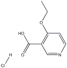 4-Ethoxypyridine-3-carboxylic acid hydrochloride 结构式