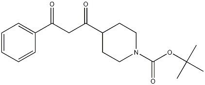 4-(3-OXO-3-PHENYL-PROPIONYL)-PIPERIDINE-1-CARBOXYLIC ACID TERT-BUTYL ESTER Structure
