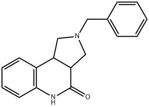 2-BENZYL-1,2,3,3A,5,9B-HEXAHYDRO-PYRROLO[3,4-C]QUINOLIN-4-ONE Struktur