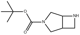 tert-butyl 3,6-diazabicyclo[3.2.0]heptane-3-carboxylate Struktur