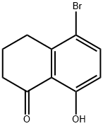 5-溴-8酚羟基-1-四氢萘酮, 101819-51-6, 结构式