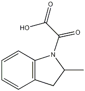 (2-methyl-2,3-dihydro-1H-indol-1-yl)(oxo)acetic acid Structure