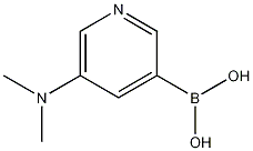 5-(dimethylamino)pyridin-3-ylboronic acid 化学構造式