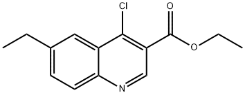 4-Chloro-6-ethylquinoline-3-carboxylic acid ethyl ester,1019345-40-4,结构式