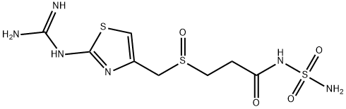 3-[2-(Diaminomethyleneamino)-1,3-thiazol-4-ylmethylsulphinyl]-N-sulphamoyl
propanamide price.