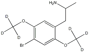 2,5-(Dimethoxy-d6)-4-bromoamphetamine Struktur