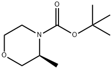 (S)-N-BOC-3-メチルモルホリン 化学構造式