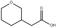 四氢-2H-吡喃-3-基乙酸,102539-71-9,结构式