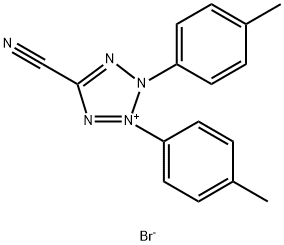 5-Cyano-2,3-di-(p-tolyl)tetrazolium bromide 化学構造式