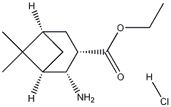 Ethyl (1R,2R,3S,5R)-2-amino-6,6-dimethylbicyclo[3.1.1]heptan-3-carboxylate hydrochloride 结构式
