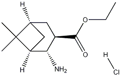 (1R,2R,3R,5R)-ETHYL-2-AMINO-6,6-DIMETHYLBICYCLO[3.1.1]HEPTAN-3-CARBOXYLATE HYDROCHLORIDE Struktur