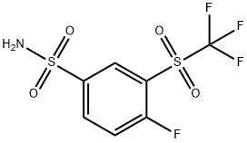 4-Fluoro-3-(trifluoromethylsulfonyl) benzenesulfonamide Structure