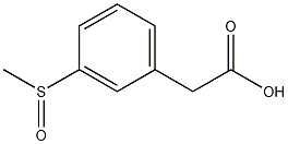 3-(甲基亚磺酰)苯基醋酸,102773-06-8,结构式