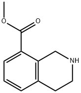 METHYL 1,2,3,4-TETRAHYDROISOQUINOLIN-8-CARBOXYLATE 化学構造式