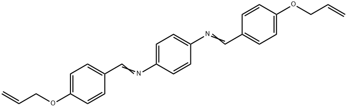 N,N'-Bis[[4-(2-propen-1-yloxy)phenyl]methylene]-1,4-benzenediamine Structure