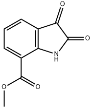靛红-7-甲酸甲酯 结构式