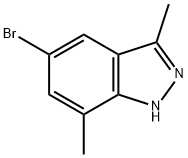 5-bromo-3,7-dimethyl-1H-indazole Structure
